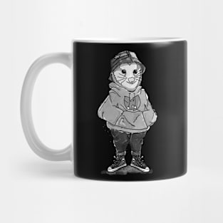 Possum BW Wearing Wutang on Dark Mug